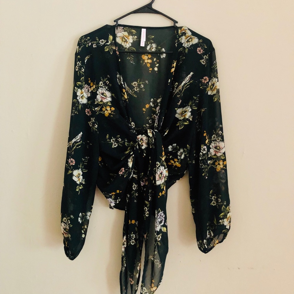 Wrap Blouse/ Cover Up